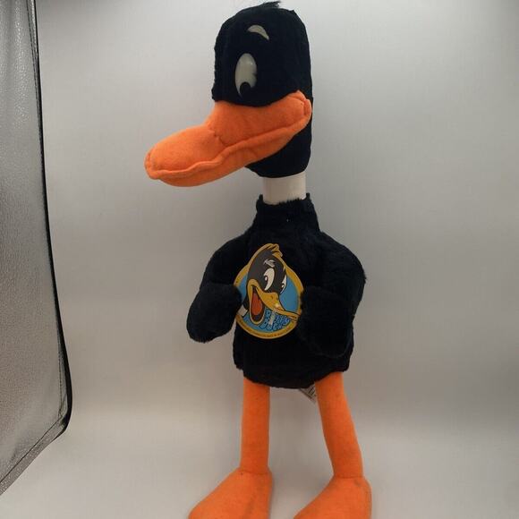 Daffy Duck Plush Toy 1977 Warner Bros w/ Tag 19" Vintage Stuffed Animal (I1) - Picture 1 of 12